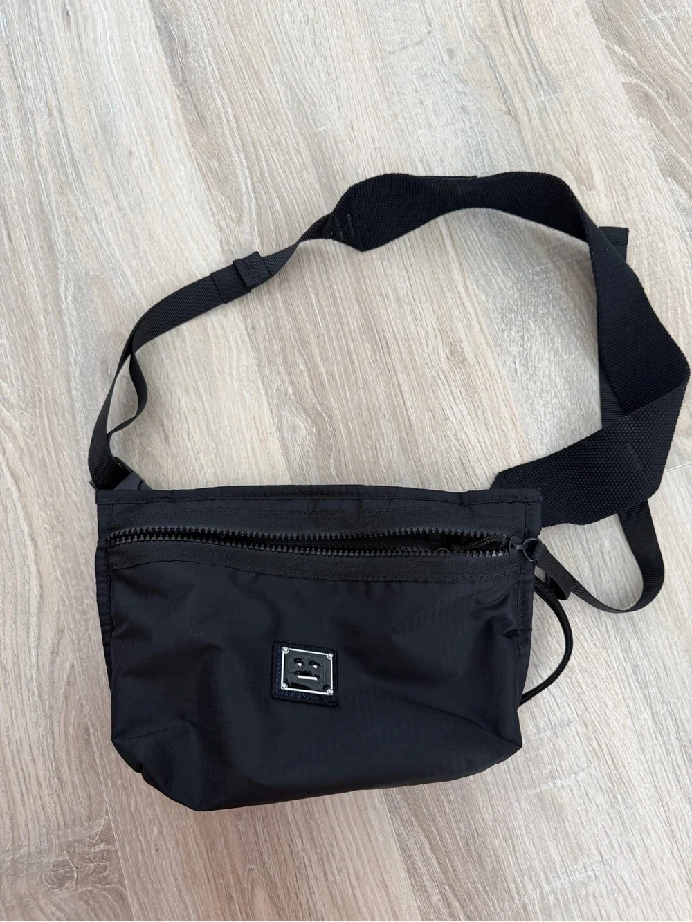 Acne Studios Black Nylon Crossbody Bag